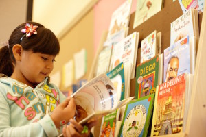 Girl-student-book-shelf