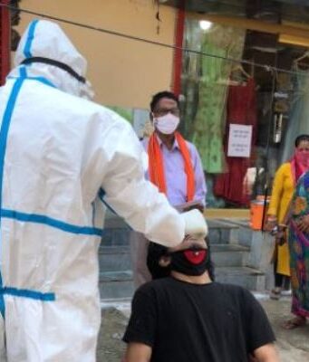 कोरोना जांच शिविर का आयोजन