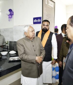 मुख्यमंत्री ने नवीन पुलिस केन्द्र परिसर में रसोई,भोजनालय,पुरूष सिपाही बैरक का किया उद्घाटन