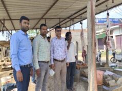 खुले में मांस-मछली बेचने वाले को नोटिस