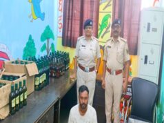 94.125 लीटर विदेशी शराब जब्त, एक तस्कर गिरफ्तार