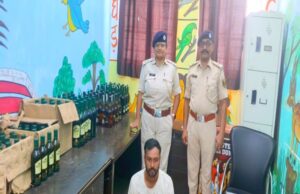 94.125 लीटर विदेशी शराब जब्त, एक तस्कर गिरफ्तार