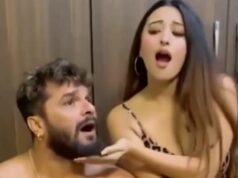 सुपर स्टार खेसारीलाल यादव ने शर्टलेस होकर लगाया पोछा