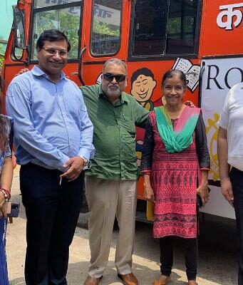 रोटरी चाणक्या द्वारा उपयोगिता वाहन बस का उद्घाटन,नारी गुंजन का मिला सहयोग