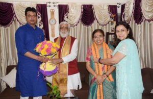 Choubey meets Tripura CM