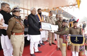 प्रशिक्षु पुलिस अवर निरीक्षक के दीक्षांत परेड समारोह में शामिल हुए मुख्यमंत्री