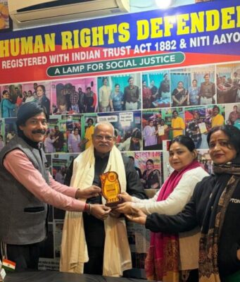 “ए लैंप फॉर सोशल जस्टिस” सम्मान से सम्मानित हुए जितेन्द्र कुमार सिन्हा ए लैंप फॉर सोशल जस्टिस